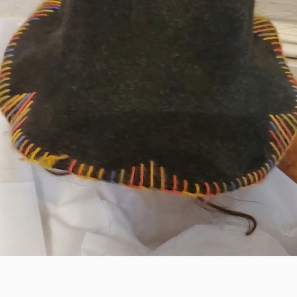 Vintage Autumn Toned wool whipstiched hat - Picture 11 of 11